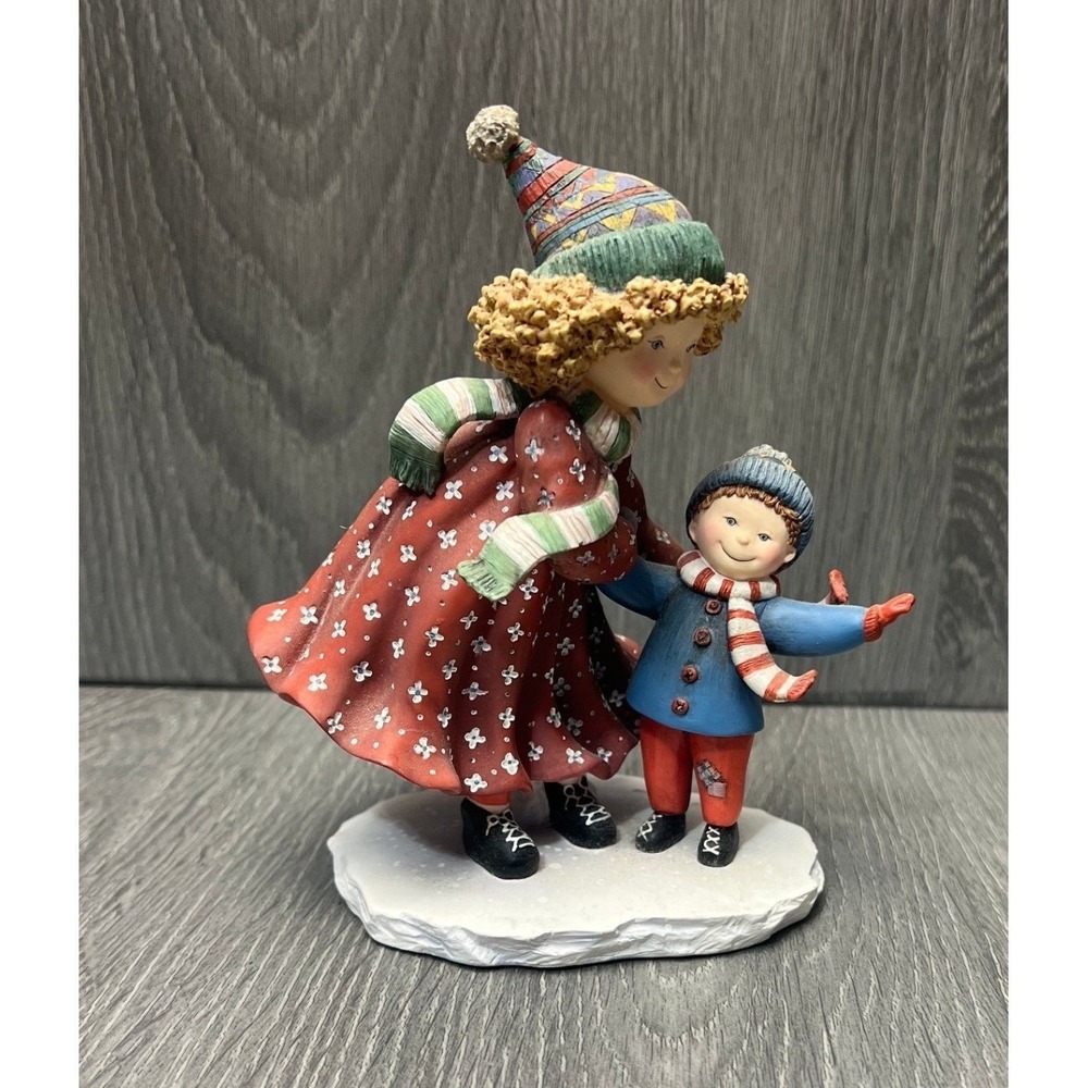 VTG Lang & Wise Special Friends Abbey & Sam Ice Skating Figurine 1998